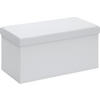 SEDACÍ BOX, textil, kompozitní dřevo, 76/38/38 cm - bílá, Design, kompozitní dřevo/textil (76/38/38cm) - Carryhome