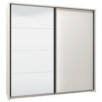 SCHWEBETÜRENSCHRANK 220/217,5/62 cm 2-türig Kaschmir  - Kaschmir/Schwarz, KONVENTIONELL, Glas/Holzwerkstoff (220/217,5/62cm) - Stylife