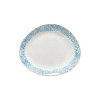 SPEISETELLERSET Blau, Weiß Hochglanz 27 cm BRISA  - Blau/Weiß Hochglanz, Basics, Keramik (27cm) - Costa Nova