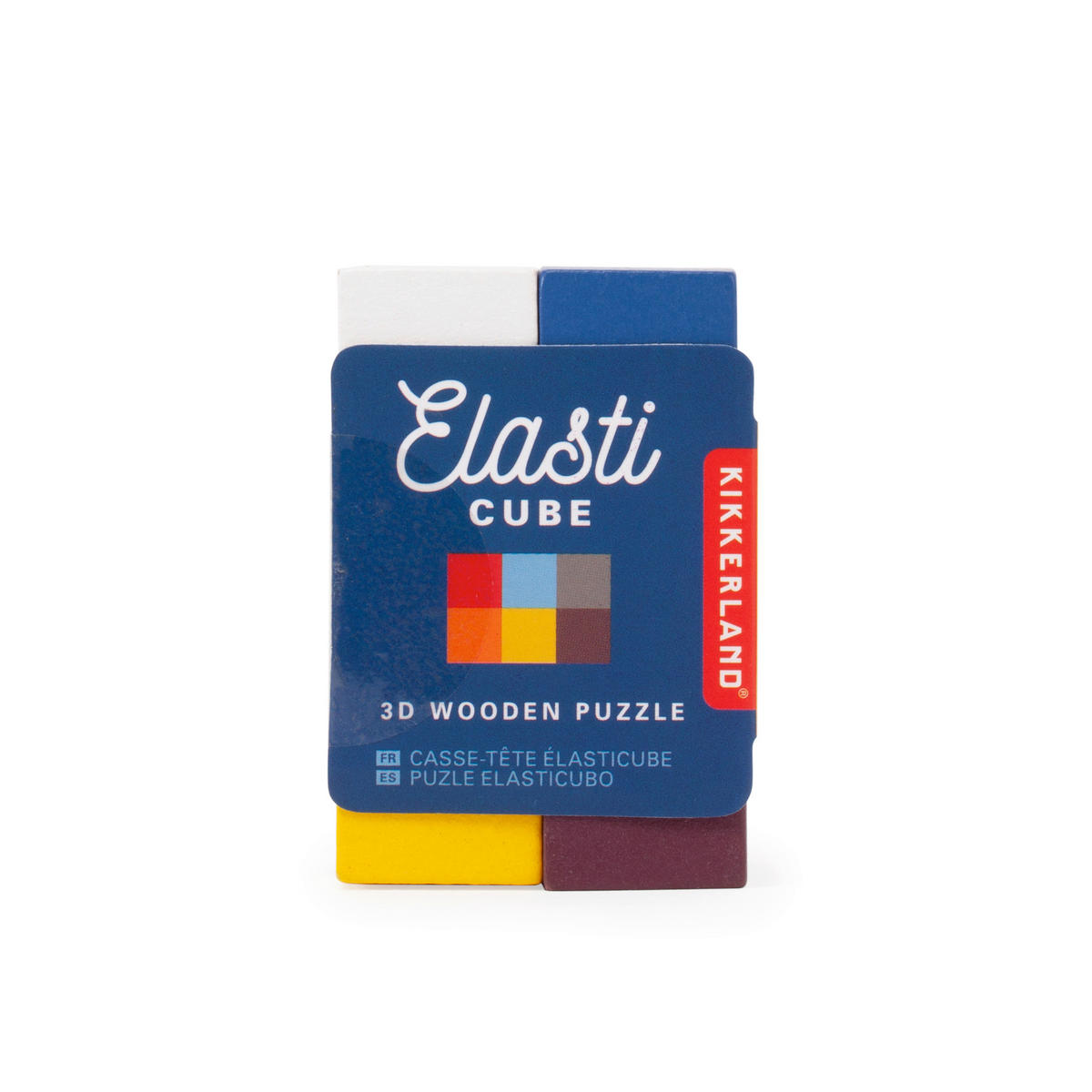PUZZLE - viacfarebná, Basics, drevo (4,2/6/4,1cm) - Kikkerland