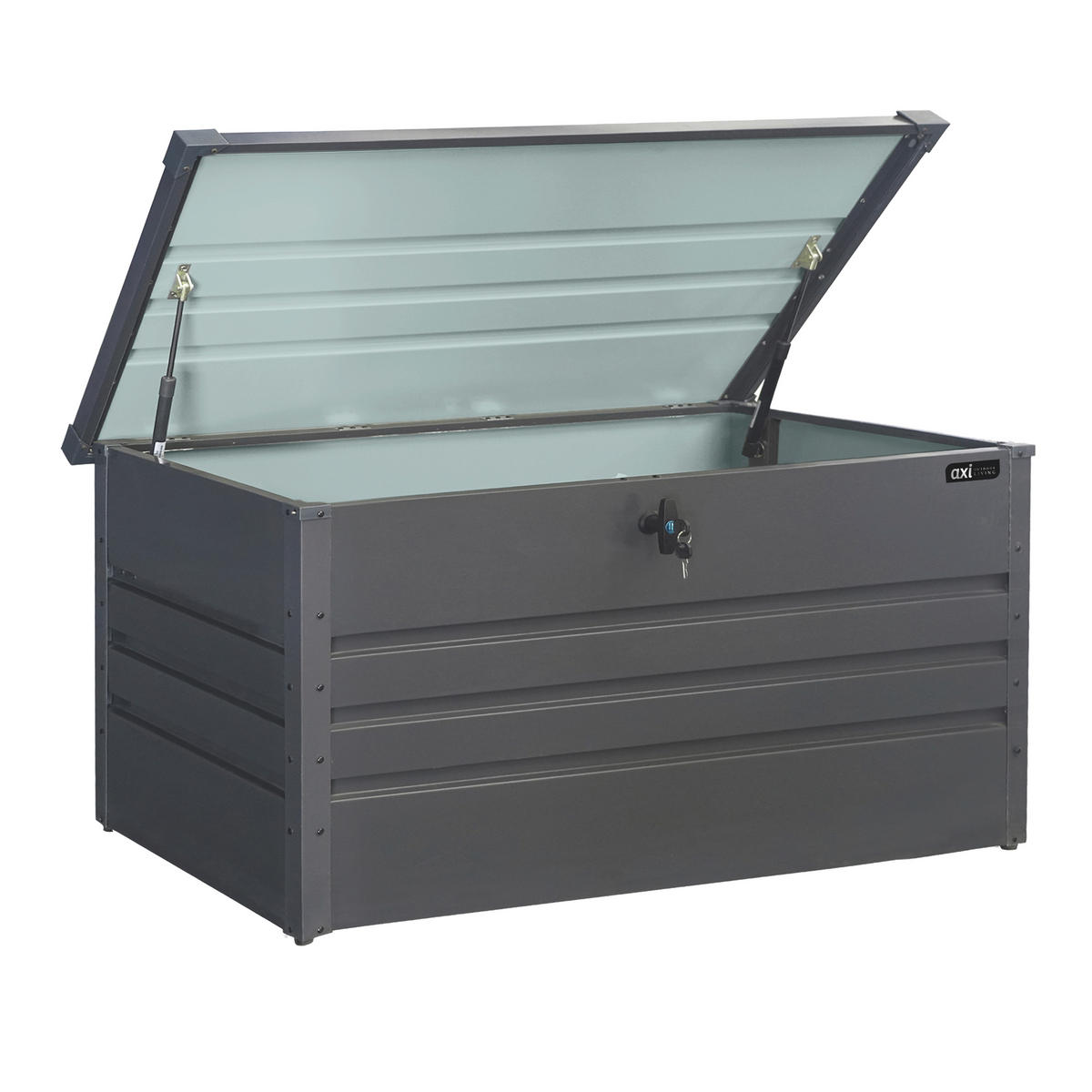 BOX NA VANKÚŠE 132/60/62 cm   - antracitová, Basics, kov (132/60/62cm) - Ambia Garden