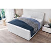 BOXSPRINGBETT 180/200 cm  in Hellgrau  - Chromfarben/Hellgrau, KONVENTIONELL, Kunststoff/Textil (180/200cm) - Boxxx