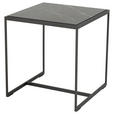 BEISTELLTISCH in Stein 45/45/49 cm  - Anthrazit/Grau, Design, Stein/Metall (45/45/49cm) - Johann Jakob