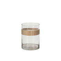 DEKOVASE  - Transparent/Naturfarben, Basics, Glas (15/15/20cm) - Ambia Home