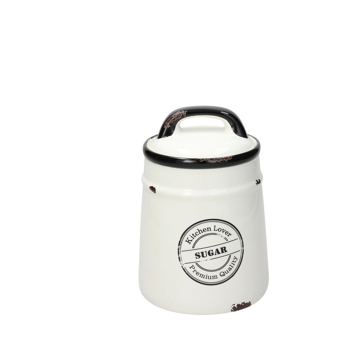 POSUDA ZA ZALIHE   DOLCE CASA URBAN CHIC  - bijela/crna, Basics, keramika (12/17.5cm) - Tognana