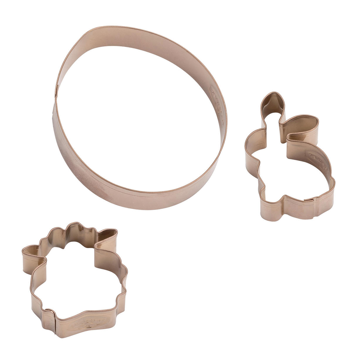 LINZER-KEKSAUSSTECHER - Altrosa, Trend, Metall - Dr.Oetker