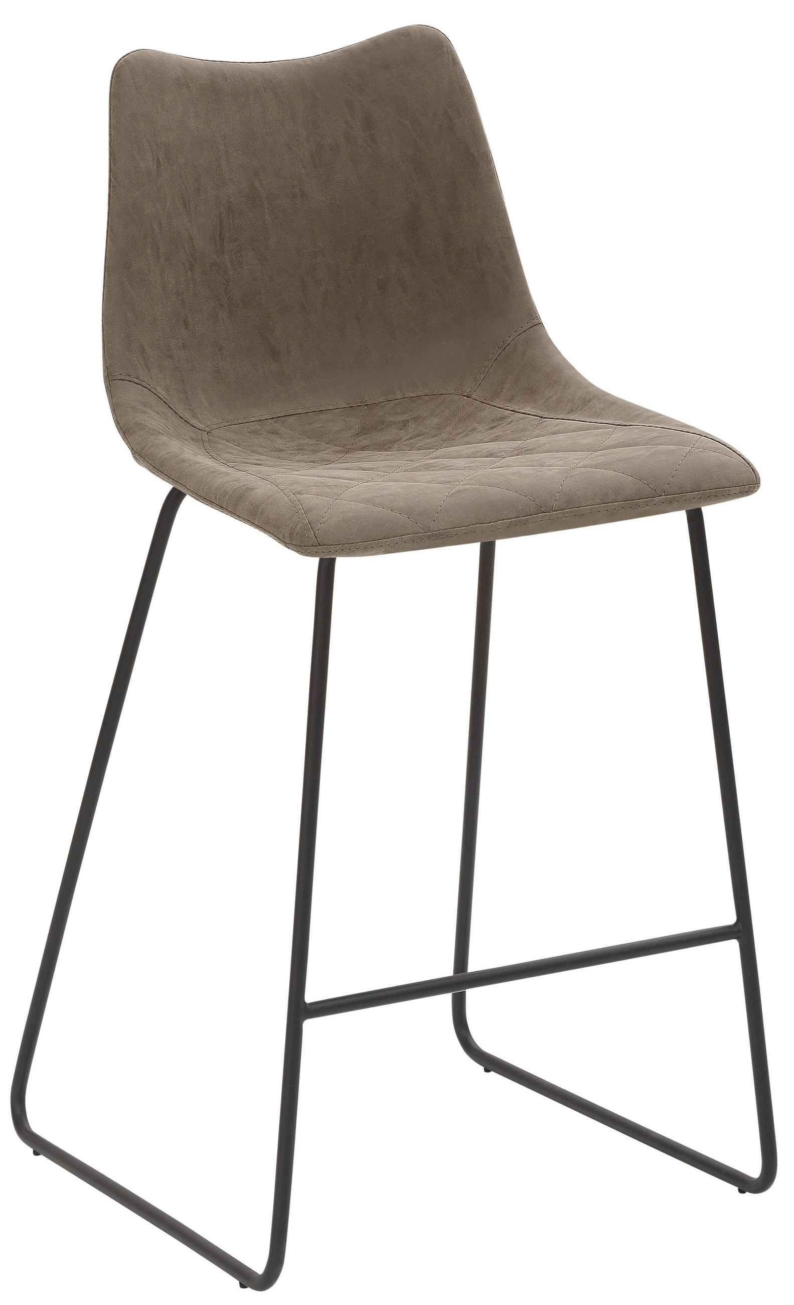TRESENSTUHL Lederlook Schlammfarben  - Schlammfarben/Schwarz, KONVENTIONELL, Textil/Metall (49/99/51cm) - Livetastic