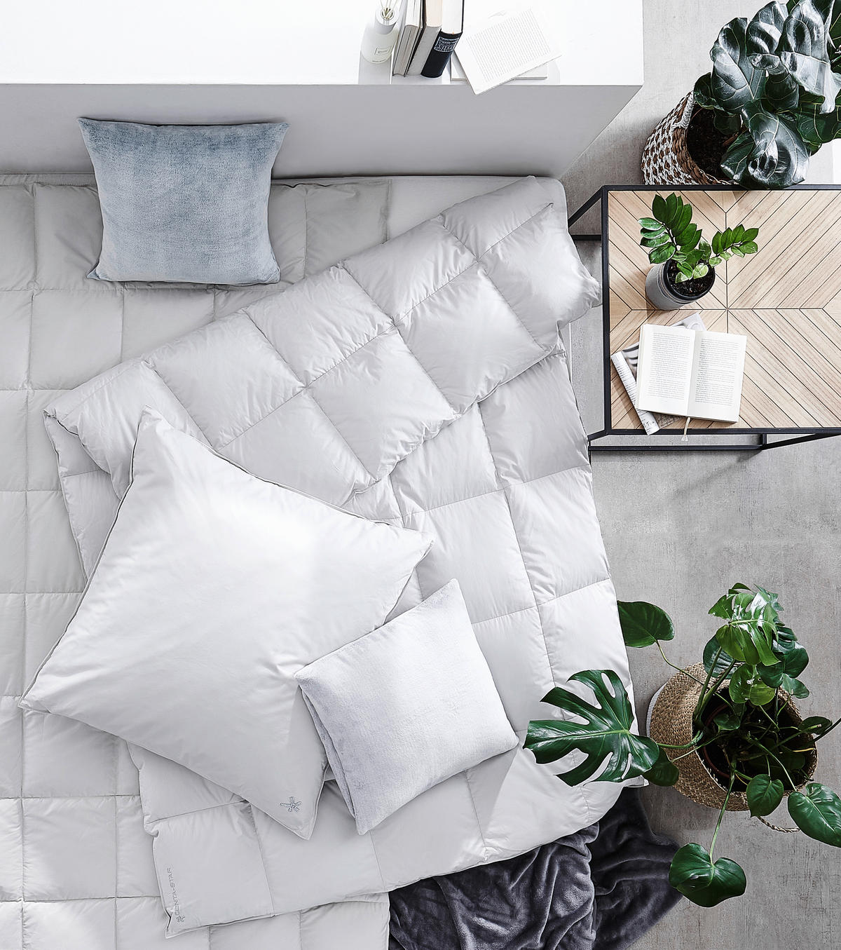 WINTERDECKE  Arctic Ocean 135/200 cm 100 % Daunen  - Sahara, Design, Textil (135/200cm) - Centa-Star