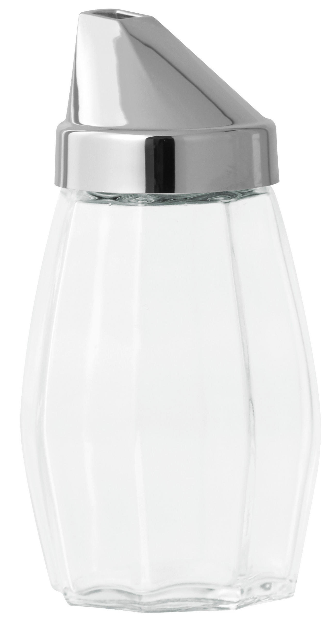 ZUCKERSTREUER 160 ml  Metall, Glas  - Transparent/Silberfarben, KONVENTIONELL, Glas/Metall (0,160l) - Fackelmann