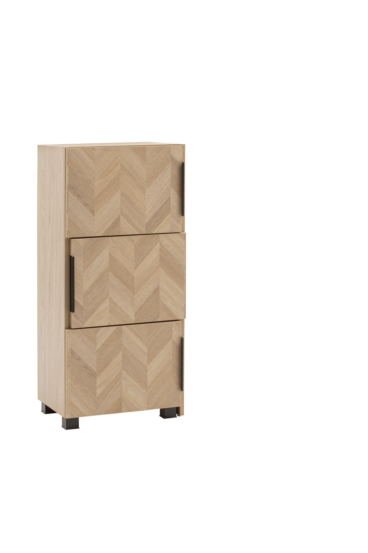 BADEZIMMERREGAL 78-111/101,6/34,7 cm  - Eichefarben/Schwarz, Natur, Holzwerkstoff/Kunststoff (78-111/101,6/34,7cm) - Stylife