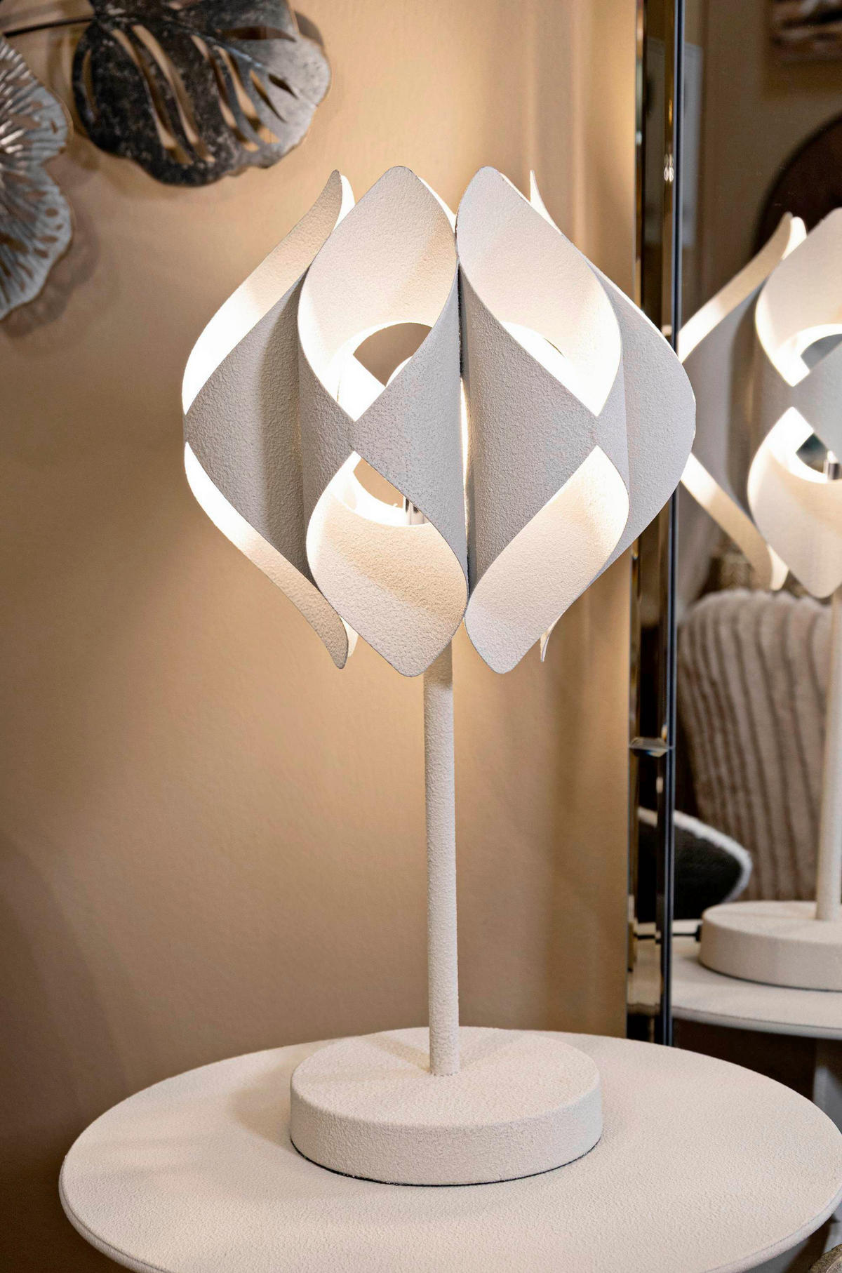 TISCHLEUCHTE   - Creme, Basics, Metall (28/57/28cm)