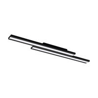 DECKENLEUCHTE Saliteras-Z 116/16/5 cm  - Schwarz/Weiß, Design, Kunststoff/Metall (116/16/5cm) - Connect Z