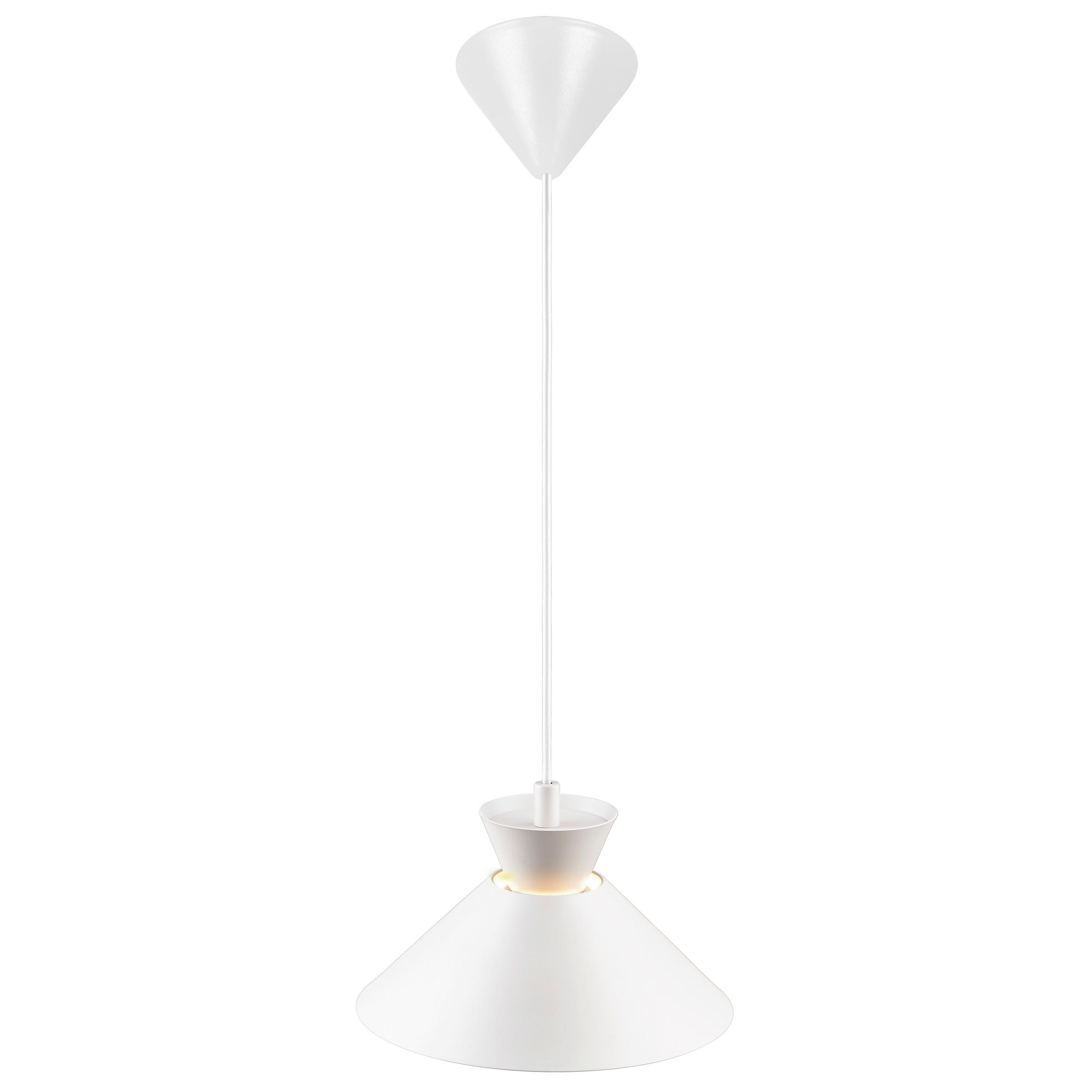 HÄNGELEUCHTE Dial 25/13,5 cm   - Weiß, Design, Metall (25/13,5cm) - Nordlux