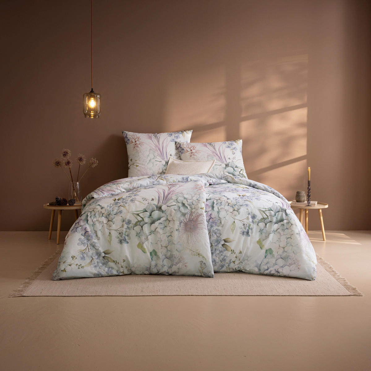 BETTWÄSCHE 2-teilig Impulse Flanell 140/200 cm  - Silberfarben, Basics, Textil (140/200cm) - Estella