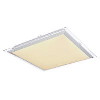 STROPNA LED-SVETILKA     3000-6000 K 230 V  - barve niklja/bela, Basics, kovina/umetna masa (55/55/8cm)