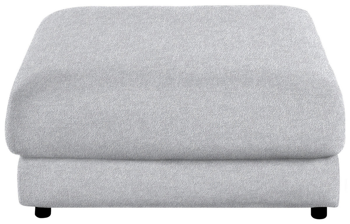 HOCKER in Textil Hellblau  - Schwarz/Hellblau, Design, Kunststoff/Textil (100/86/100cm) - Lomoco