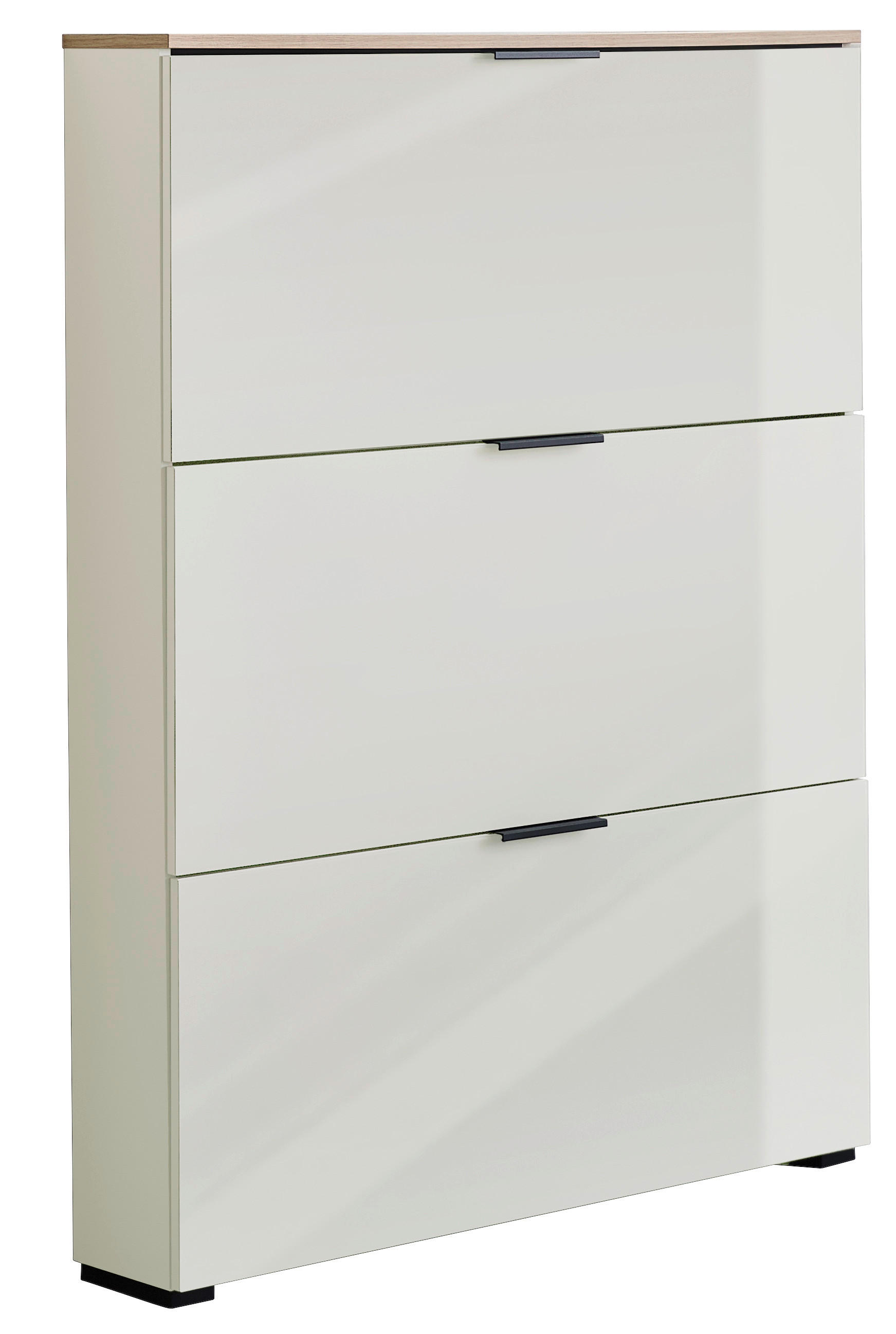 SCHUHKIPPER  in 100/129/19 cm  - Kaschmir/Eichefarben, Design, Glas/Holzwerkstoff (100/129/19cm) - Voleo