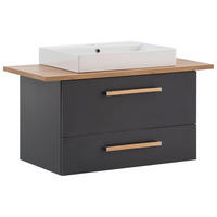 WASCHTISCHKOMBI 102,2 cm  - Eichefarben/Anthrazit, MODERN, Holz/Keramik (102,2cm) - Stylife