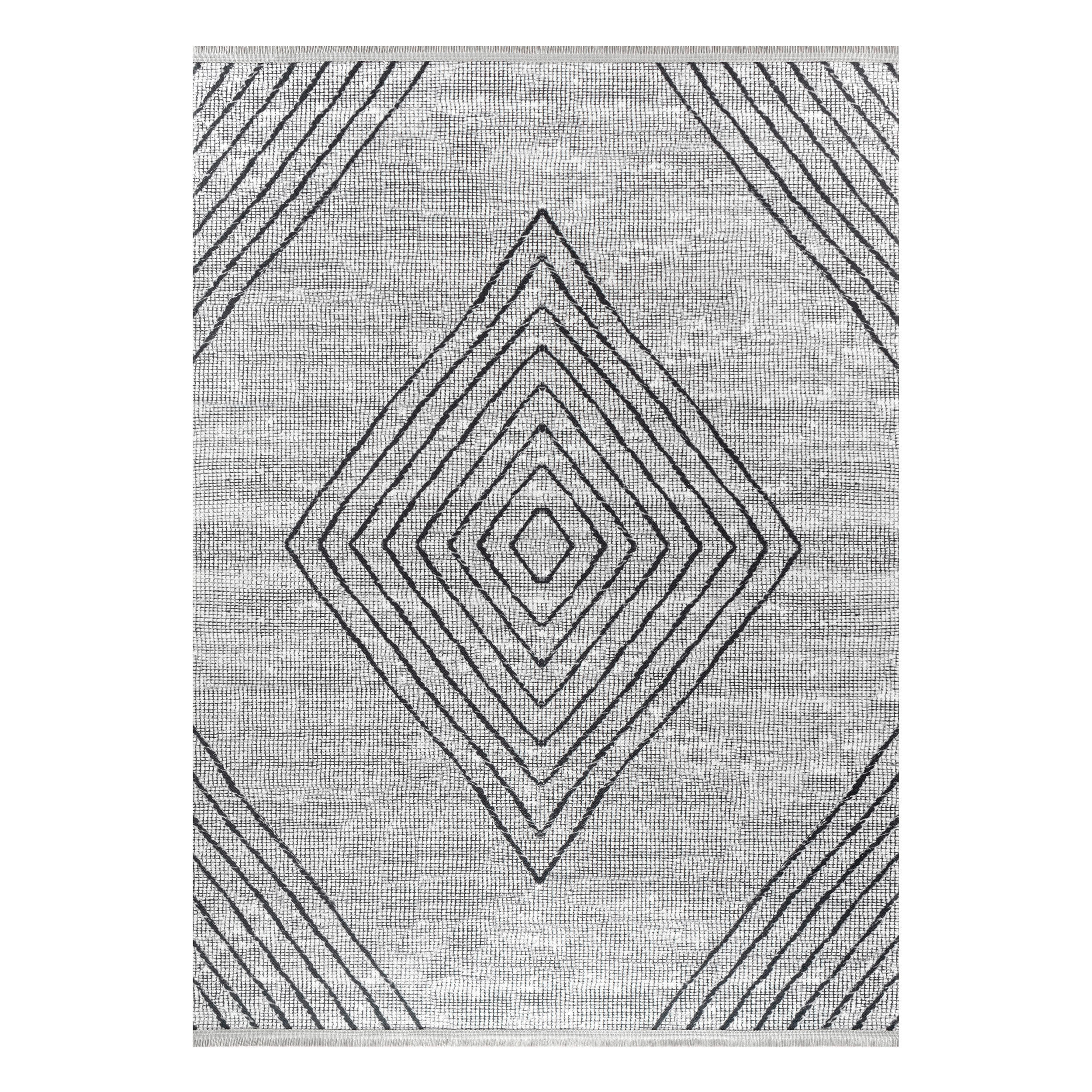 Webteppich Fabius 160/230 cm Efe Grau  - Grau, Natur, Naturmaterialien/Textil (160/230cm)