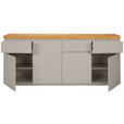 SIDEBOARD 195/82/42 cm  - Kaschmir/Eichefarben, KONVENTIONELL, Holz/Holzwerkstoff (195/82/42cm) - Novel