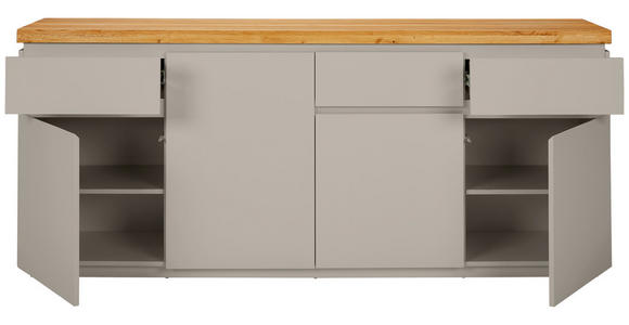 SIDEBOARD 195/82/42 cm  - Kaschmir/Eichefarben, KONVENTIONELL, Holz/Holzwerkstoff (195/82/42cm) - Novel