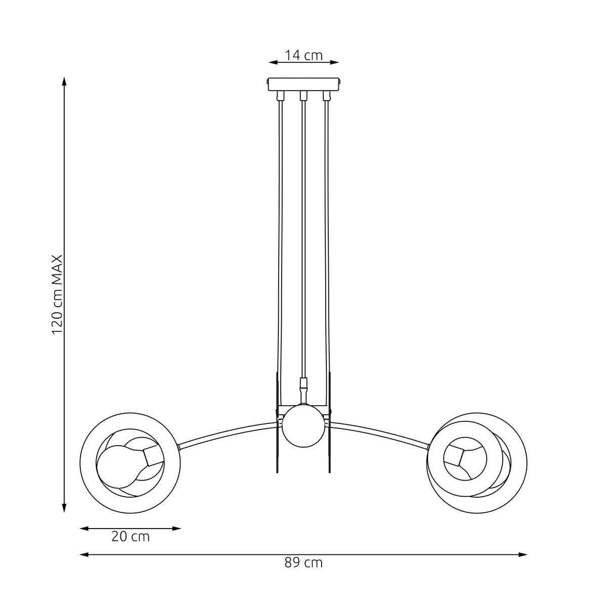 HÄNGELEUCHTE  89/89/120 cm    - Weiß, LIFESTYLE, Metall (89/89/120cm)