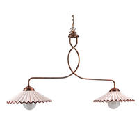 KRONLEUCHTER 100/32/115 cm   - Bernsteinfarben/Bronzefarben, KONVENTIONELL, Keramik/Metall (100/32/115cm)