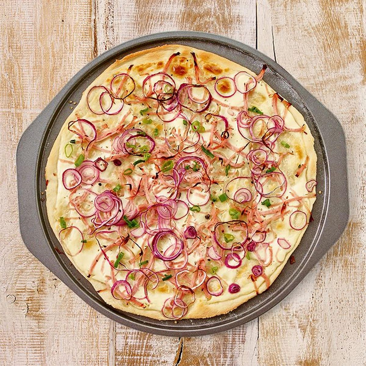 FLAMMKUCHENBLECH - Grau, Design, Metall (32cm) - Birkmann