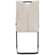 STUHL-SET 4 Stück  in Mikrofaser  - Beige/Schwarz, Design, Textil/Metall (43/97/57cm) - Xora