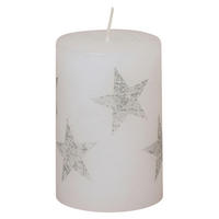 KERZE - Weiss, Basics, Paraffin (6,8/10,0cm)