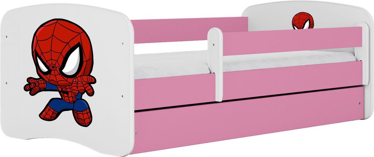 KINDER-/JUNIORBETT - Pink/Birkefarben, MODERN, Holz/Holzwerkstoff (80/160cm) - MID.YOU