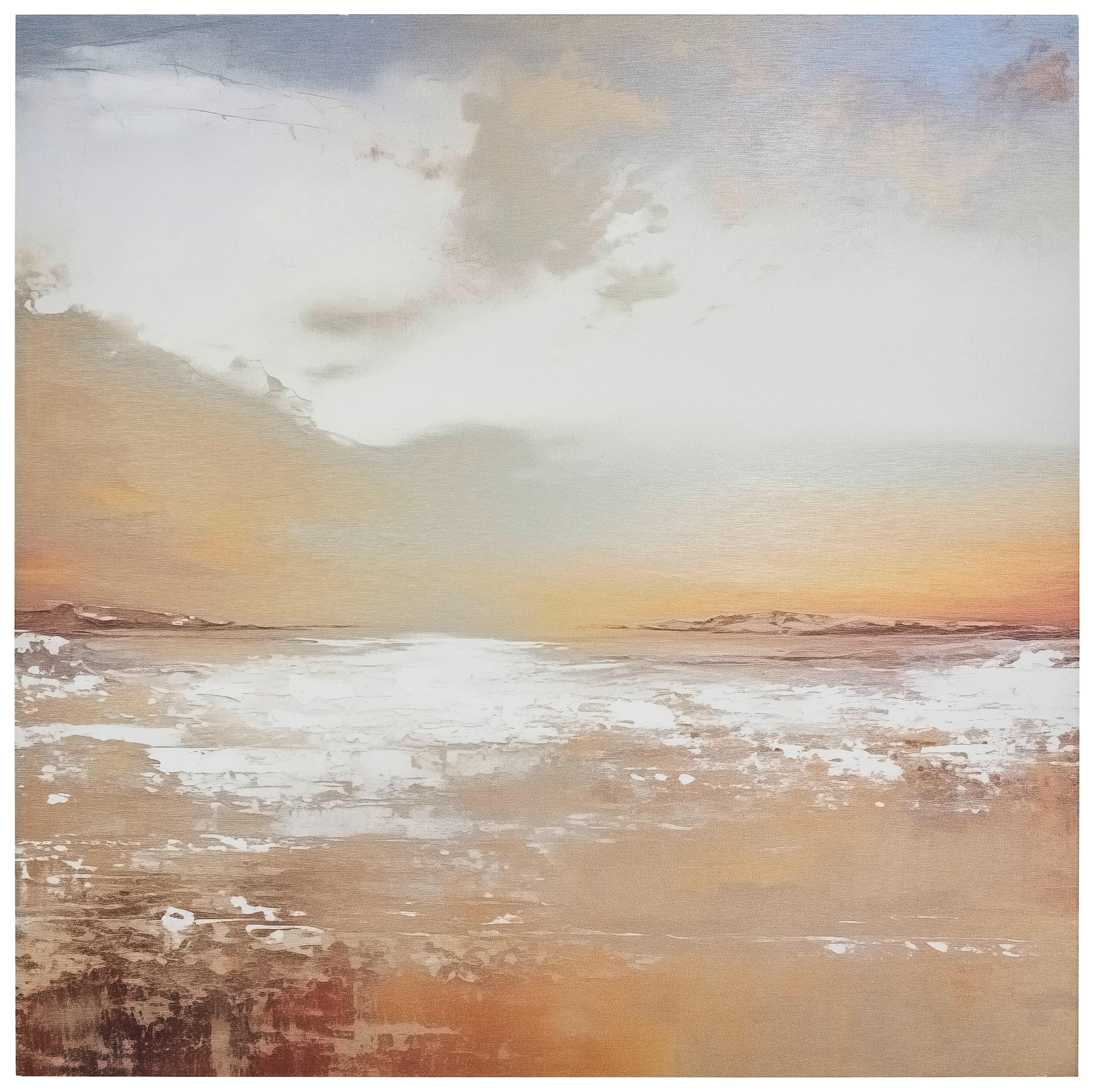 METALLBILD Strand & Meer  - Multicolor, Basics, Metall (50/50/2cm) - Euroart