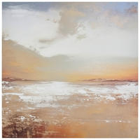 OBRAZ NA KOVU, pláž a moře, 50/50/2 cm - Basics, kov (50/50/2cm)