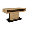 COUCHTISCH in Metall, Holzwerkstoff  - Schwarz/Eiche Artisan, Design, Holzwerkstoff/Metall (110/58-77/60cm) - MID.YOU