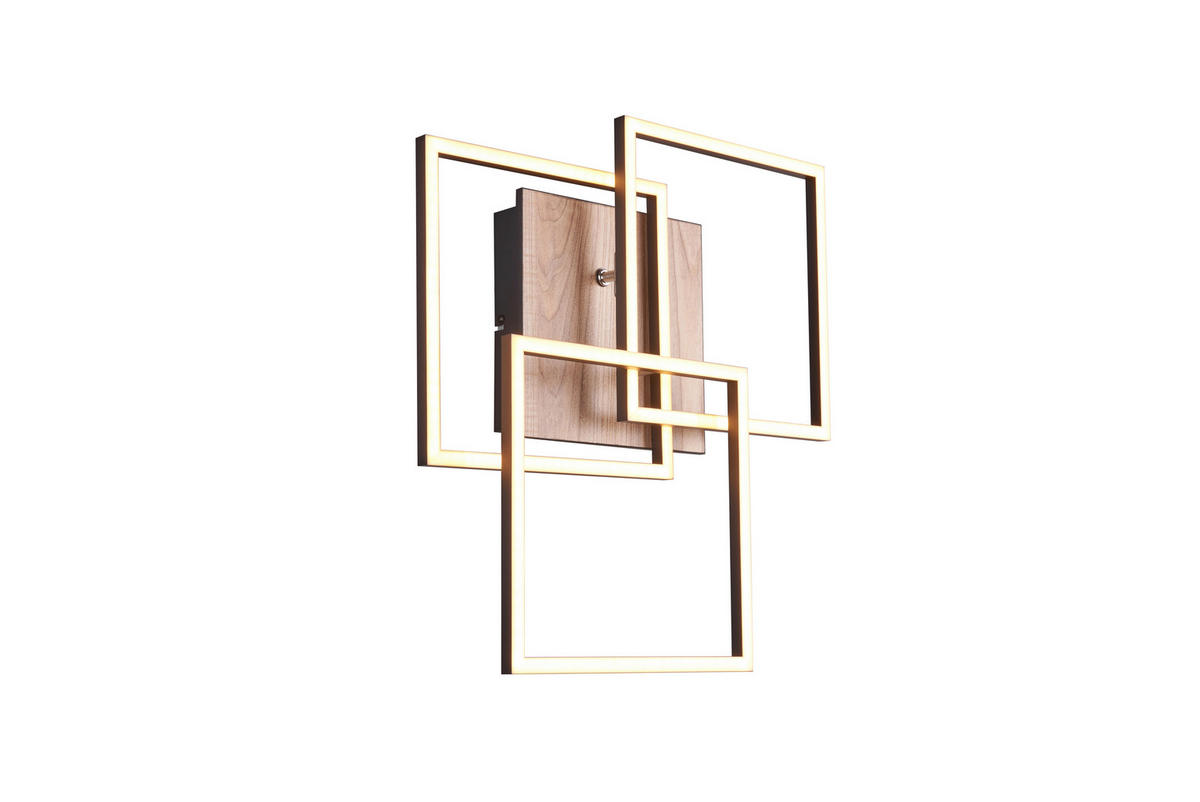 LED-DECKENLEUCHTE    39/42/10 cm  - Braun, Modern, Kunststoff (39/42/10cm)
