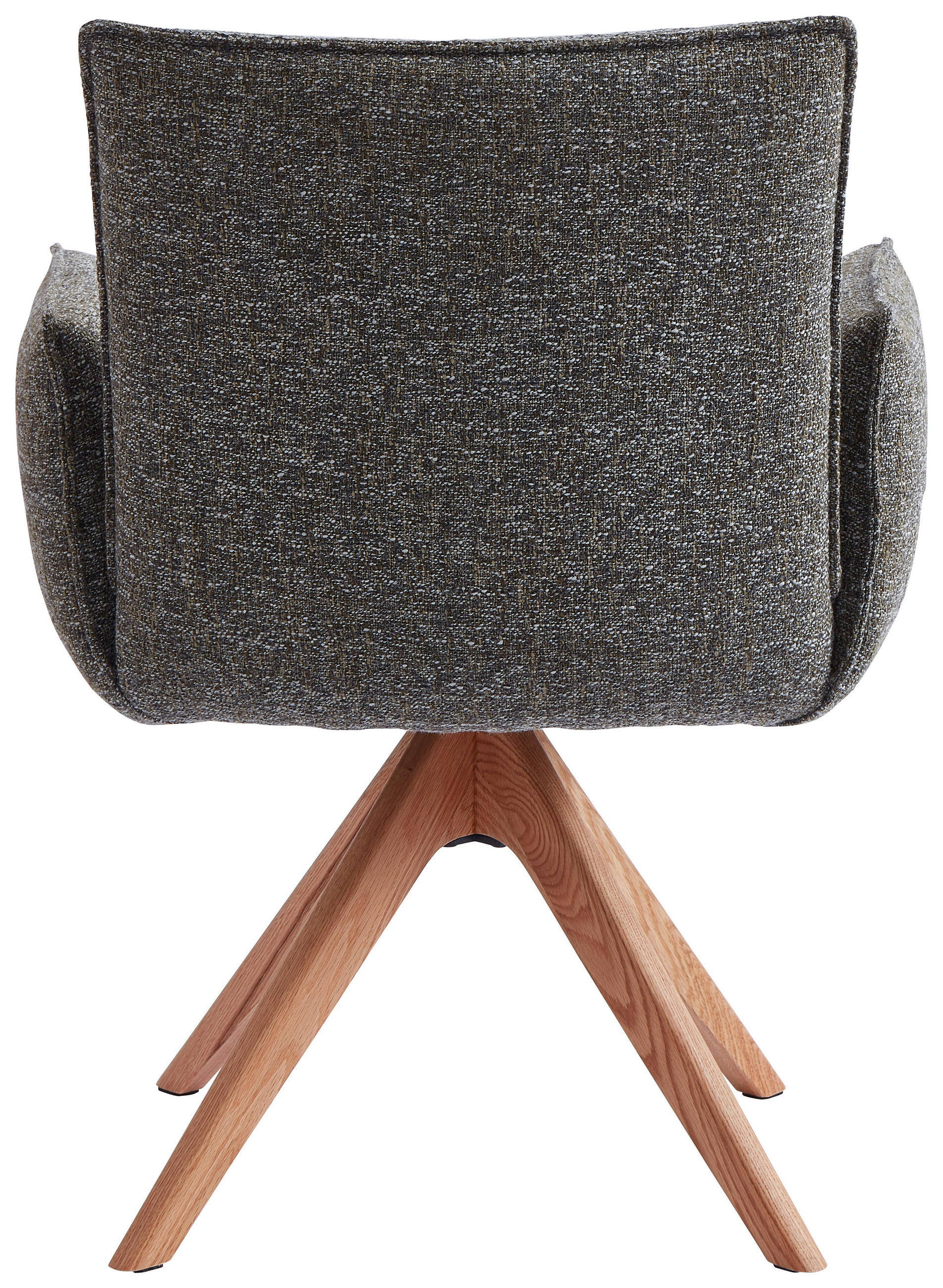 ARMLEHNSTUHL  in Webstoff  - Eichefarben/Grün, Design, Holz/Textil (63/63/82cm) - Novel