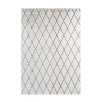 HOCHFLORTEPPICH 80/150 cm Weiß, Beige  - Beige/Weiß, Design, Textil (80/150cm) - Kayoom