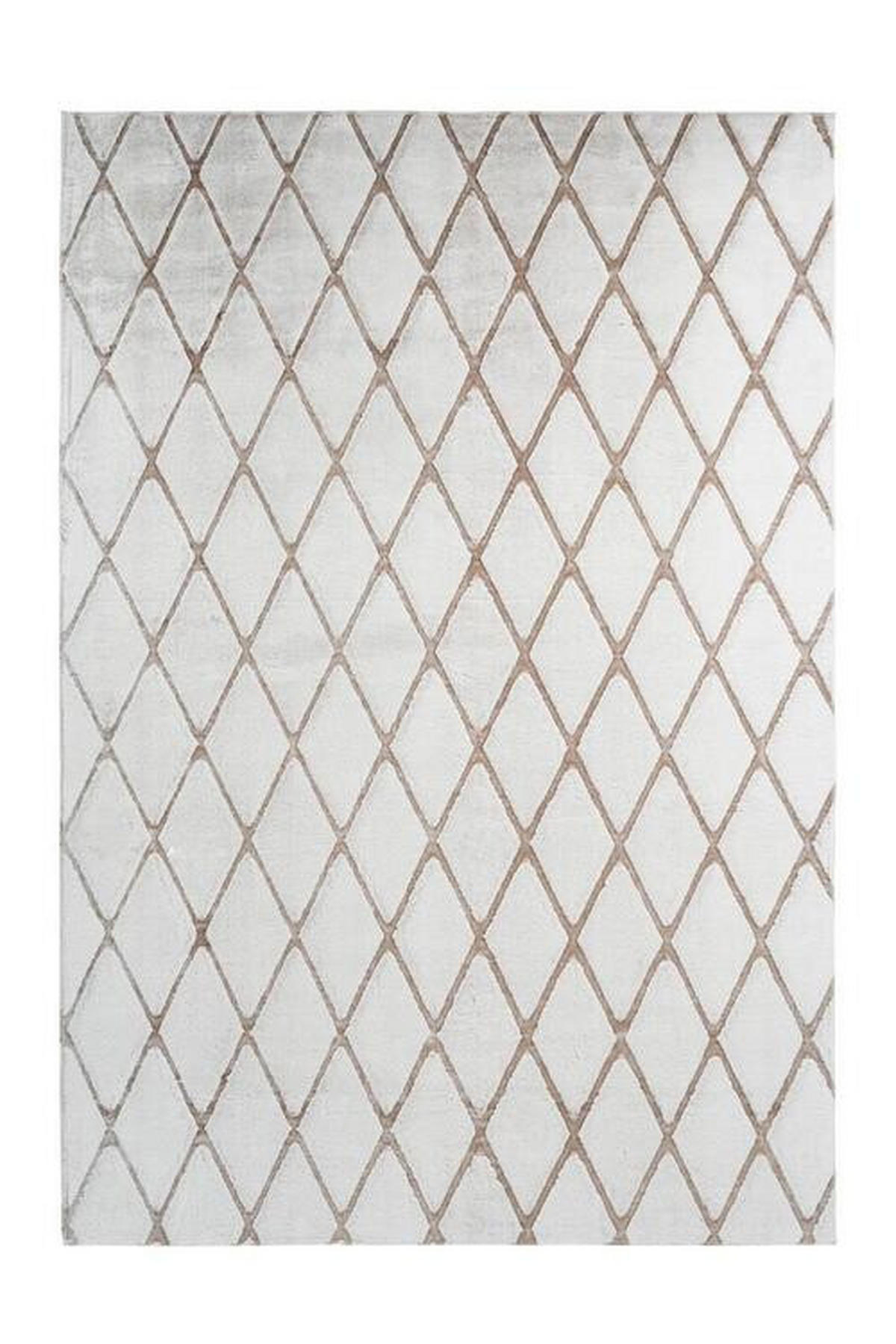 HOCHFLORTEPPICH 80/150 cm Weiß, Beige  - Beige/Weiß, Design, Textil (80/150cm) - Kayoom