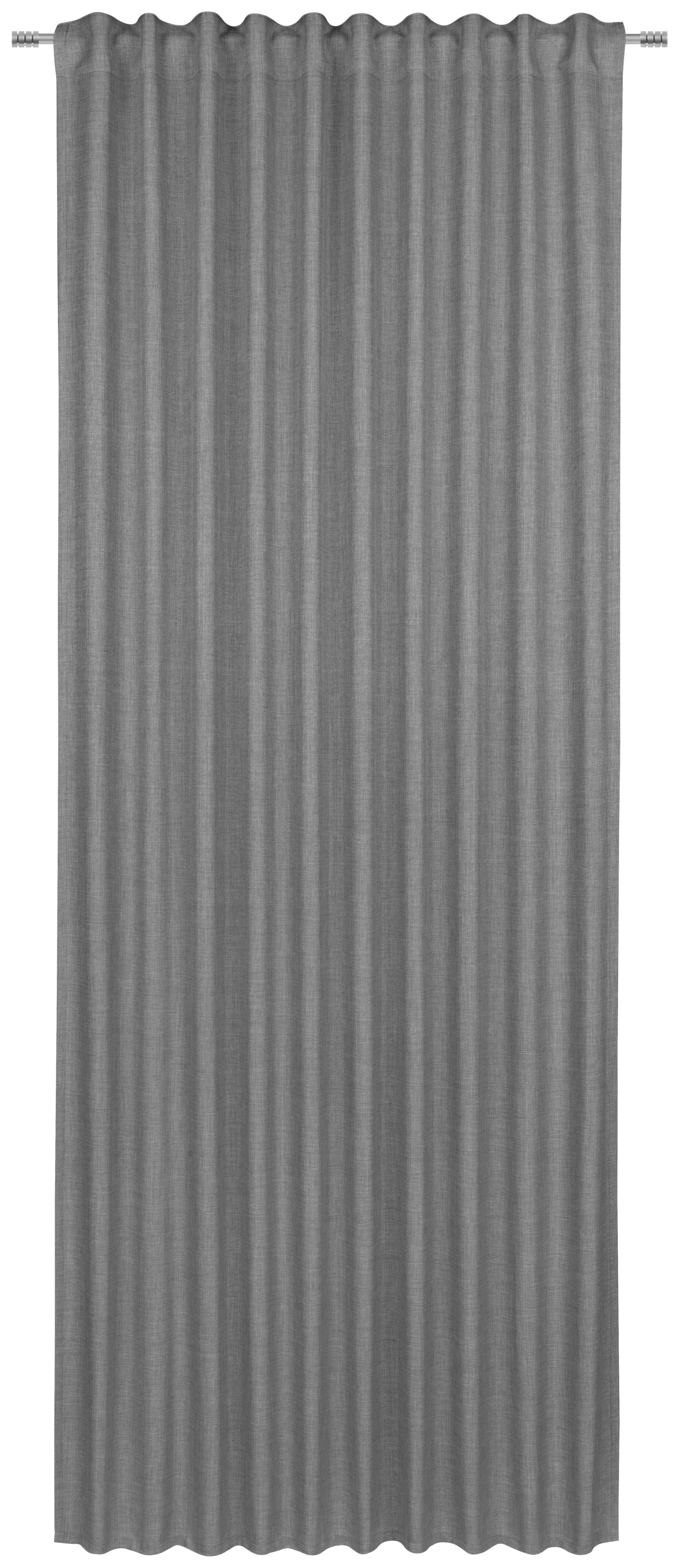 GOTOVA ZAVESA siva - siva, Osnovno, tekstil (140/245cm) - Boxxx