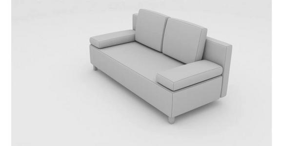 BOXSPRINGSOFA in Flachgewebe Dunkelblau  - Silberfarben/Dunkelblau, Design, Textil/Metall (202/96/105cm) - Carryhome