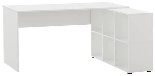 SCHREIBTISCH in Weiß - Weiß, MODERN, Holzwerkstoff (150/73,6/121,6cm) - MID.YOU