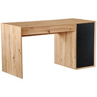 SCHREIBTISCH 140/60/75 cm Schwarz, Eiche Artisan  - Schwarz/Eiche Artisan, Design, Holzwerkstoff (140/60/75cm) - Hom`in