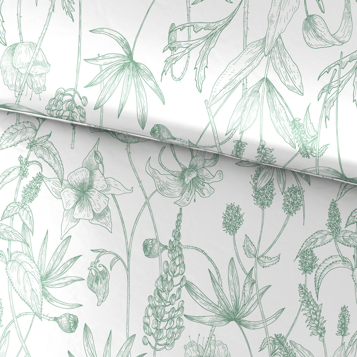 POSTELJNINA SELINA 140/200 cm renforcé zelena  - zelena, Konvencionalno, tekstil (140/200cm) - Esposa