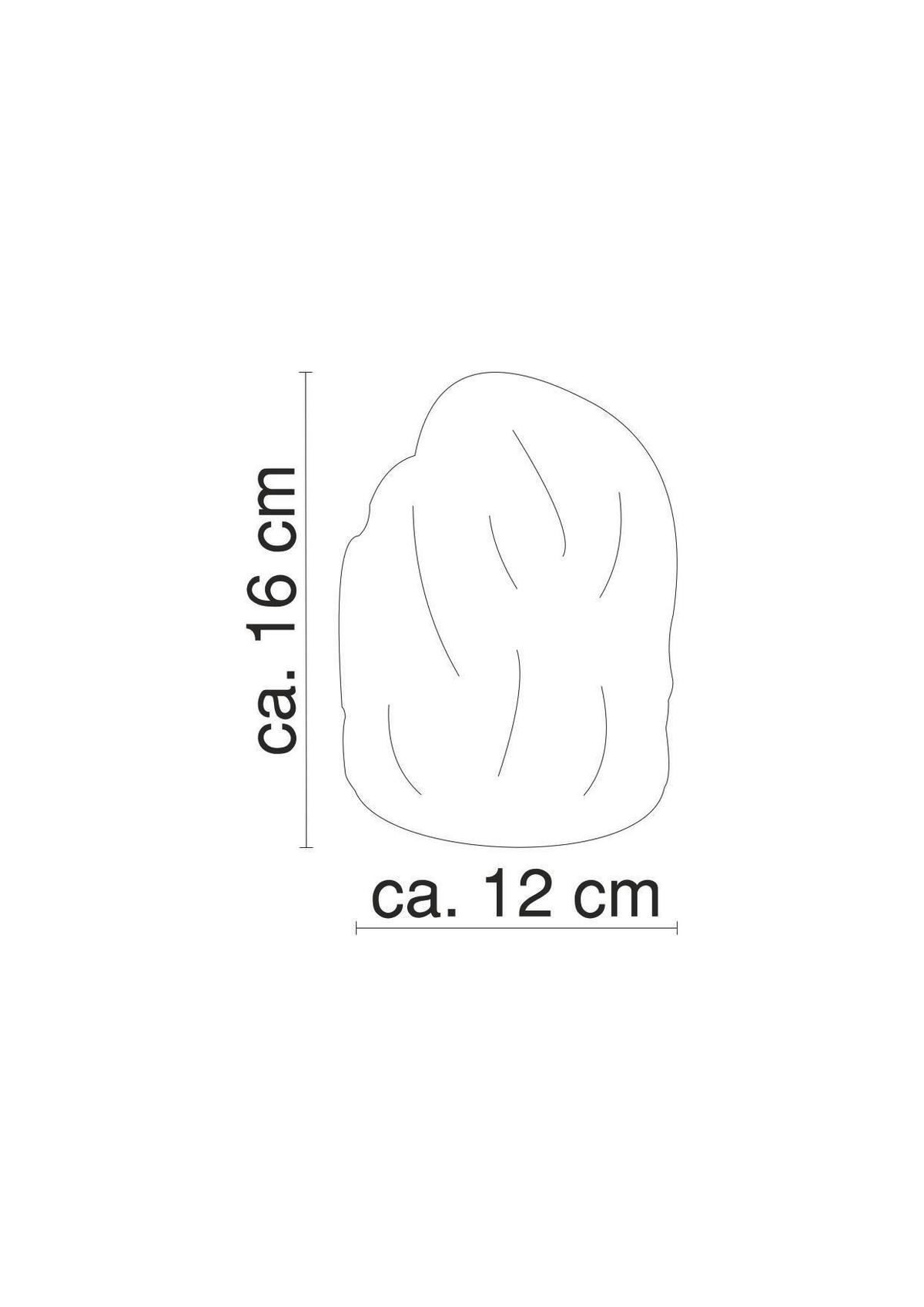 SALZSTEINLEUCHTE Stone 12/12.5/16 cm  - Orange, LIFESTYLE, Stein (12/12.5/16cm) - Globo