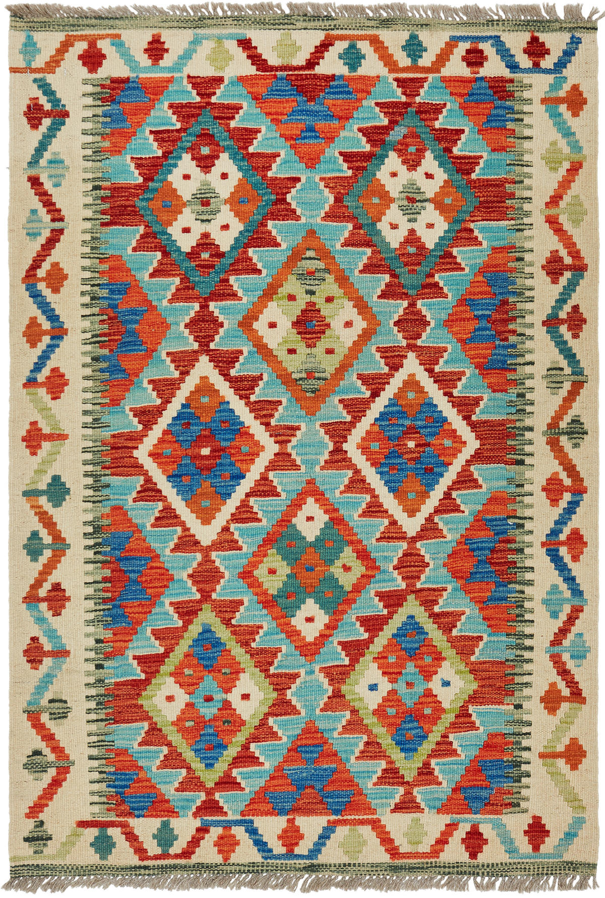 ORIJENTALNI TEPIH  višebojna     - višebojna, Konvencionalno, tekstil (85/120cm) - Cazaris