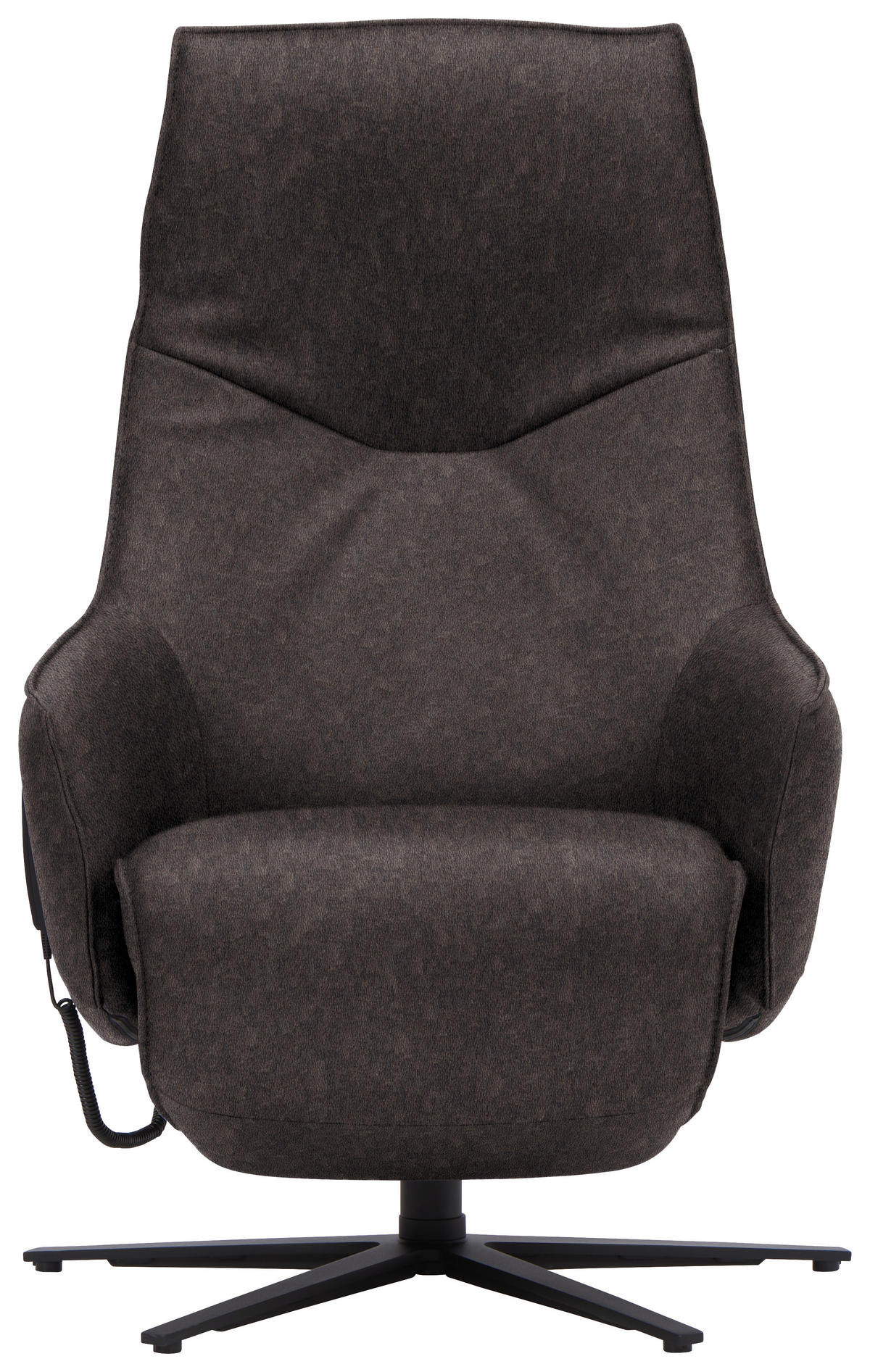 RELAXSESSEL in Leder Mokka  - Anthrazit/Mokka, Design, Leder/Metall (70/85/112cm) - Himolla Komfortklass