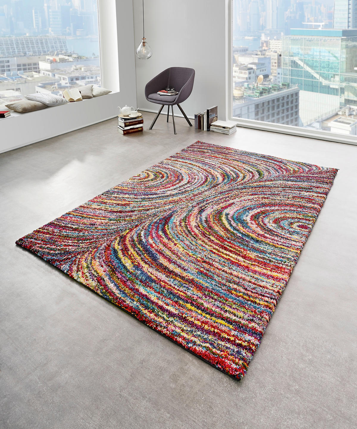 WEBTEPPICH  Wohnzimmer 120/170 cm Color Face Multicolor rechteckig  - Multicolor, Trend, Textil (120/170cm) - Novel