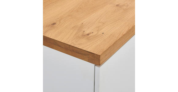 LOWBOARD  in 160/53,5/41,5 cm  - Eichefarben/Weiß, KONVENTIONELL, Holz/Holzwerkstoff (160/53,5/41,5cm) - Novel