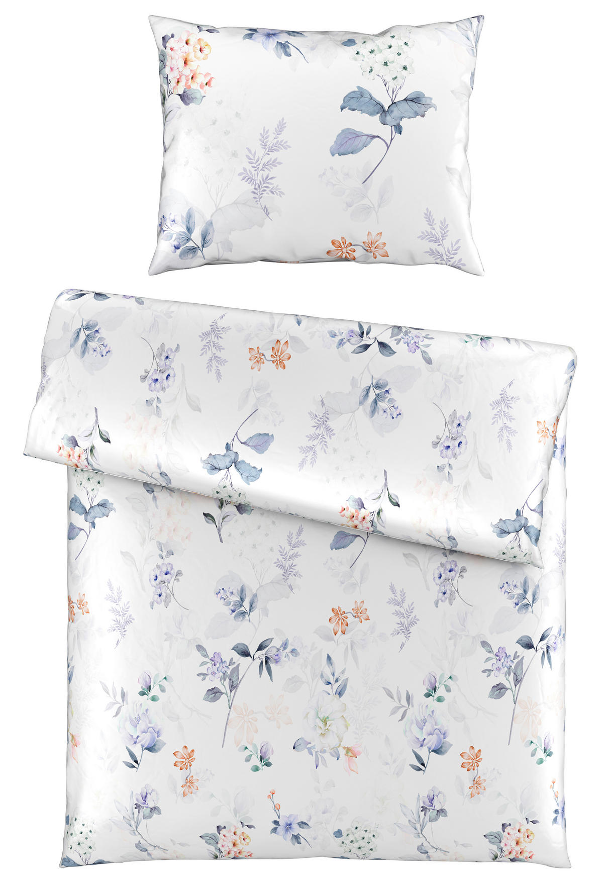 POSTELJNINA BLOSSOM 140/200 cm saten večbarvno  - večbarvno, Konvencionalno, tekstil (140/200cm) - Esposa