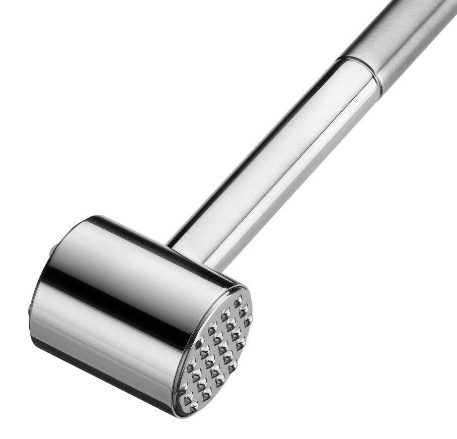 FLEISCHKLOPFER - Edelstahlfarben, Design, Metall (25cm) - WMF